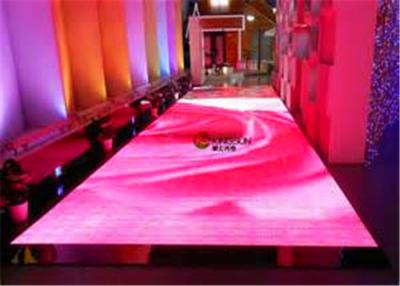 China Full Color P9mm LED Stage Floor , LED Light Up Dance Floor Tiles For Wedding Party for sale