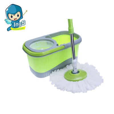 China Sustainable Hot Selling Fashion Household Floor Cleaning Easy Clean Plastic Bucket Magic 360 Spin Mop for sale