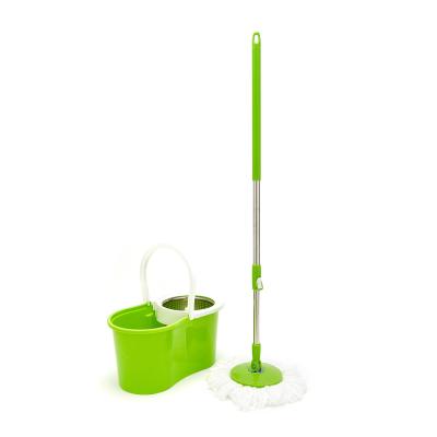 China Sustainable Professional Home Kitchen Cleaning Tools Fregona 360 Degree Flat Floor Mop and Bucket Sets for sale