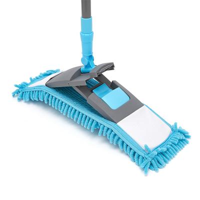 China Sustainable Flat Mop for Floor Cleaning, Household Flip Mop Long Telescopic Handle Mop Perfect for Laminate, Hardwood, Ceramic, Marble, Tile for sale