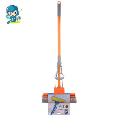 China Sustainable New Product Easy Squeeze Sponge Pva Mop Industrial Floor Cleaning Double Rollers Pva Brooms for sale