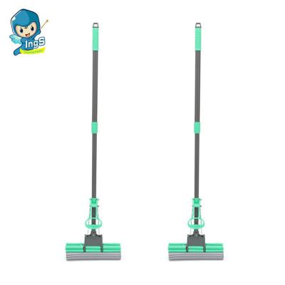 China Sustainable New Product Household Floor Cleaning Super Absorbent Magic Pva Mop Sets Green Sponge Pva Mop for sale