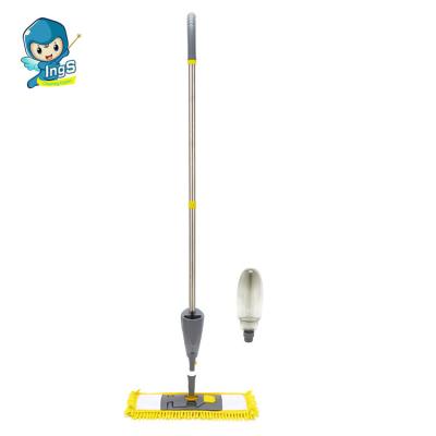 China Latest Design Microfiber Flat Floor Viable Cleaning Durable Microfiber Stainless Steel Healthy Water Floor Mop Easy Jet Mop for sale