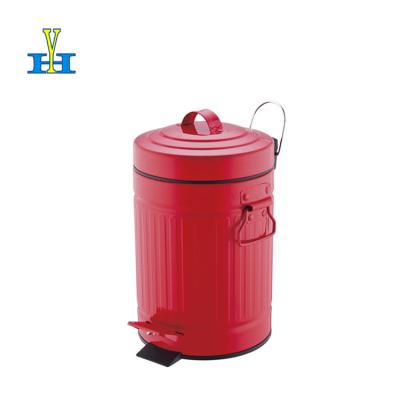 China Viable Household Plastic Hotel Room Foot Pedal Bin Office Trash Bin Bathroom Plastic Indoor Garbage Bins for sale