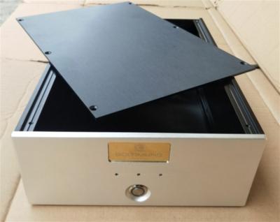 China Full Balance Pre Amplifier DAC Headphone Amp Chassis Case All Aluminum Anodic Oxidation 225x100x308mm CNC Precision Machining 225x100x308mm for sale