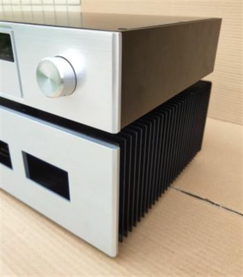 China Full Balance Pre Amplifier DAC CD Digital Player Chassis Case All Aluminum Anodic Oxidation 436x90x308mm CNC Precision Machining OEM for sale