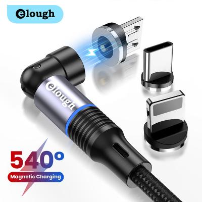 China 540Â ° Magnetic Fast Charging Fast Charging Nylon Micro Cable 3 in 1 Rotation Cable USB Magnetic Cable Fast Charging 540 Degree Rotation of 3 Plug Heads for sale