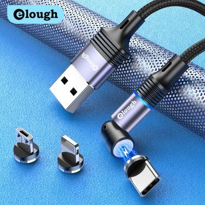 China 540Â ° 2.4a Magnetic Quick Rotate Data Cables USB Fast Charging Cable For iPhone 540 Degree Rotate Magnetic 3 In 1 Charging Cable for sale