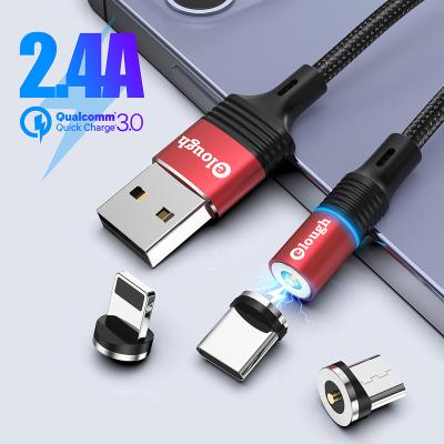 China MP3/MP4 Player Charging Cable With Magnet 360 Degree Data Cable USB Rotating Type Fast C Charging Cable For Samsung for sale