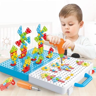 China 2021 new nut screw drill machine educational puzzle machine 3d deformation diy toy collected puzzle animal children play for sale