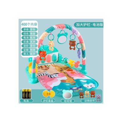 China New Design Baby Floor Gym Electric Piano Music Mat With Barrier Baby Gym Play Mat Fitness Frame for sale