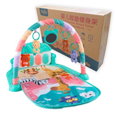 China Baby Care Gym Activity Toy Infant Toddler Piano Baby Electric Skin-friendly Soft Play Mat with Music and Light for sale