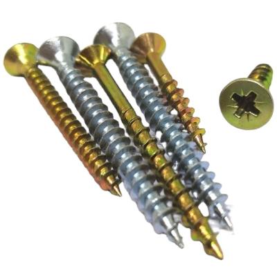 China Heavy Industry Galvanized Cross Chipboard Flat Head Screw for sale