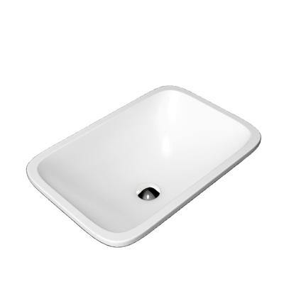 China Modern Super Quality Polymer Stone Bathroom Sink Eco Friendly Undermout Basin for sale