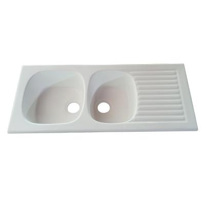 China New Modern Build Faux Marble Kitchen Sinks Easy Cleaning Basin for sale