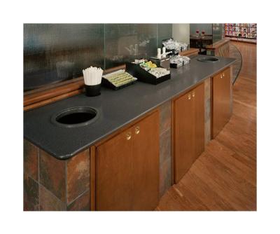 China Stain Resistance Customized Size Countertop Galaxy High Quality Polyester Solid Exterior Worktop for sale