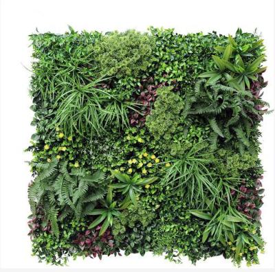 China Art Decor Metal Hedge Green Plant Artificial Wall for sale