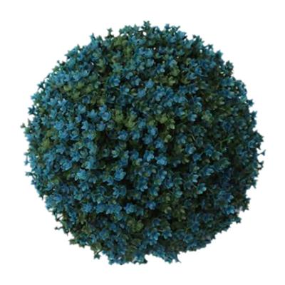 China Modern Wholesale Artificial Boxwood Grass Milan Green Plastic Grass Ball for sale