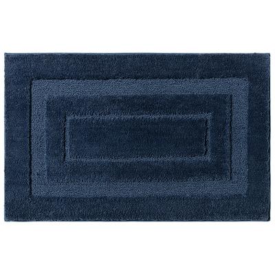 Cina Customizable luxury bathroom microfiber bath mat comfortable waterproof non slip blue bathtub mat in vendita