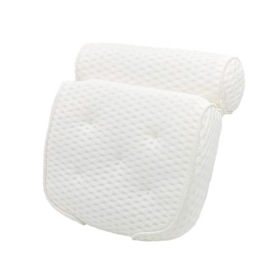 Cina 4d Air Mesh Headrest  Bath Neck Pillows  White Simple MS-BRP006-ASM in vendita