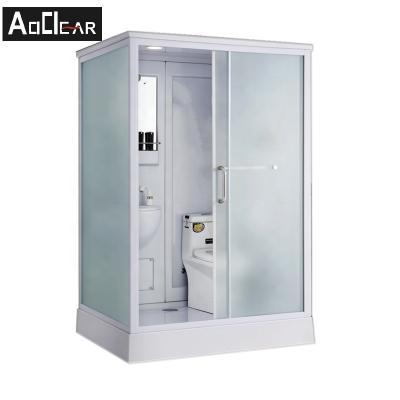 China Aokeliya Fast Installation Ready Made Prefab Shower Bathrooms Toilet Shower Cubicle Set for sale