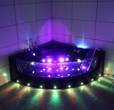 China High quality corner sector clear acrylic transparent spa bathtubs whirlpools massage jaccuzi for sale