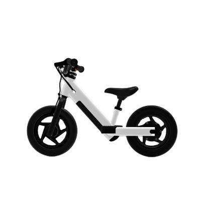 China Good quality steel children ride bicycle 24v electric kids balance bike cheap price 12 inch inflatable tire for sale