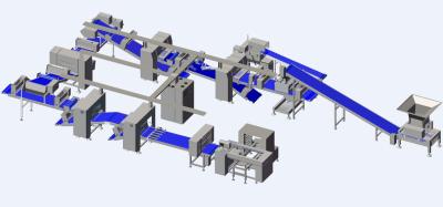 China Modularitäts-Teig-lamellierende Maschine mit schnellem zum Säubern und Wartung zu verkaufen