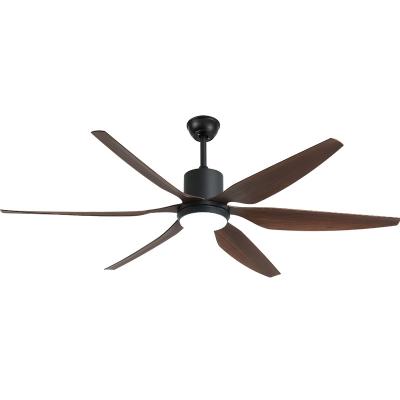 China Hotel Breezelux 66 Inch Decorative Industrial Smart Remote Control Ceiling Fan Metal Blades With LED Light for sale