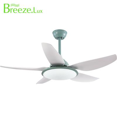 China Hotel breeze. Decorative Wind 5 Blades Nature Lights Fan Lux New Listing Ceiling Fan Remote Control Ceiling Fan for sale