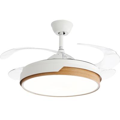 China Breezelux Contemporary Modern Three Color Changing Light 42 Inch Led Chandelier Ceiling Fan Light For Restaurant for sale