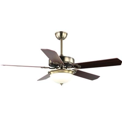 China Breezelux Contemporary Modern 52 Inch Energy Saving Ceiling Fan With LED Light Fixtures Ceiling Fan Chandelier for sale