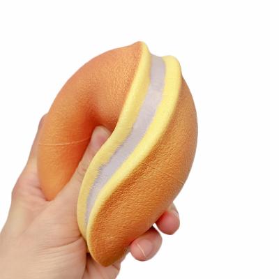 China Stress Relax Wholesale Kawaii Dorayaki Simulated Squishy Relax Ball Gel Filled Anti Stress Autistic Sensory Toys For Kids for sale