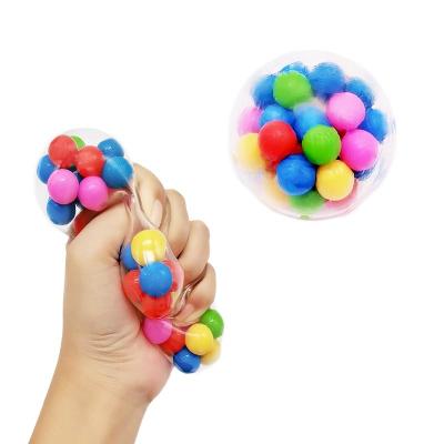 China Stress Relax 2023 New Trend Stress Squishy Sensory Worry Autism Balls Kids Hot Funny Relaxing Bead Anti Toy Sets For Kids and for sale