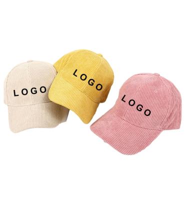 China Wholesale JOINT Hip Hop Design Your Own Custom Embroidered Empty Winter Caps Dad Hats 6 Panel Corduroy Baseball Cap for sale