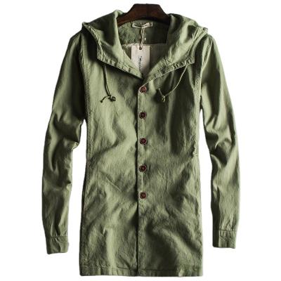 China Waterproof Chinese Anorak Mid Length Thin Casual Canvas Jacket Cotton And Thin Canvas Jacket for sale