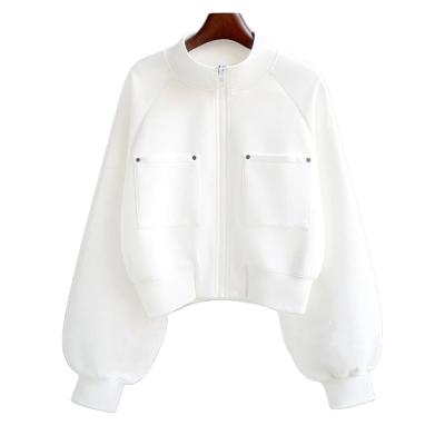 China QUICK DRY Spring Autumn Amerikan Harajuku Women Jacket Baseball White Women's Jackets Fashion Korea Style for sale