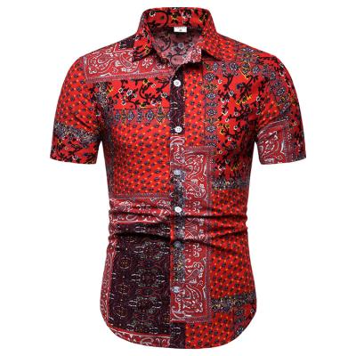 China Wholesale Casual High Quality Digital Printing Anti Shrinkage Custom Design Mens Hawaiian Shirt for sale