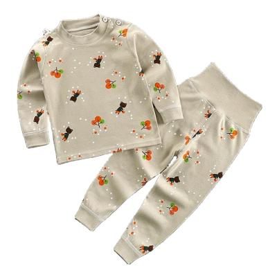 China Casual Children's Cotton Boys Underwear Set Baby Pajamas Springs And Fall Long Sleeve Pajamas for sale