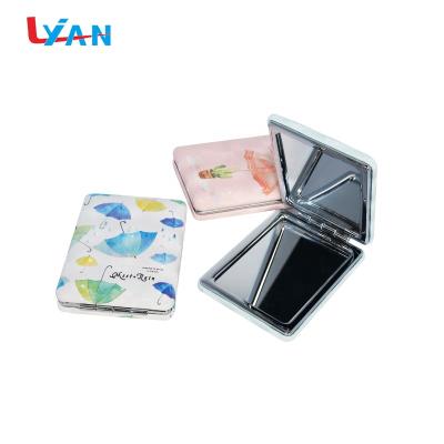 China Wholesale Custom Made Compact Pocket Mirror Hot Sale Folding Makeup Small Mirror for sale