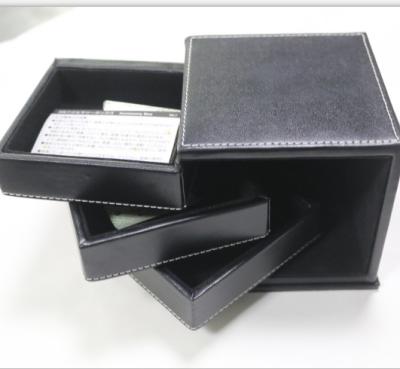 China Multifunctional High Quality Wholesale Jewelery Gift Box Fashion PU Leather Jewelry Case for sale