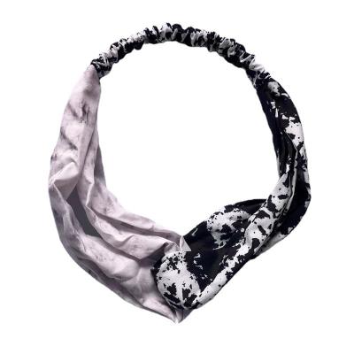 China New Design Multifunctional Models Fashion Hair Accessories Hot Selling Women Headband Floral Face Cross Hair Wash Band Elastic Headband for sale