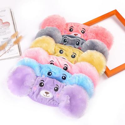 China New Cotton Winter Warm Earmuffs For Kids Earmuff Mask Plus Tape Soft Ear Muff Velvet Ear Warmer Winter Ear Cover for sale