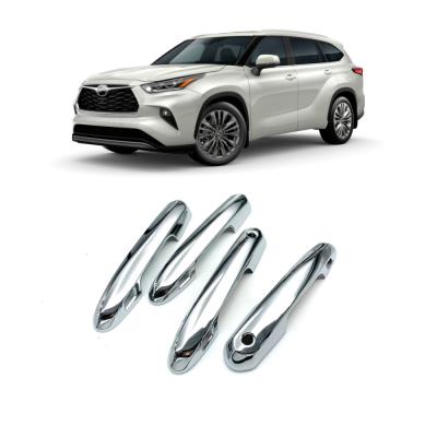 China Auto Car ABS Chrome Side Door Handle Cover Trim For Toyota 2020 2021 Highlander for sale