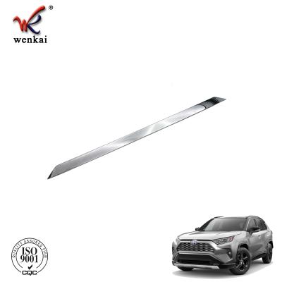 China ABS Chrome Car Body Parts Accessories ABS Chrome Rear Trunk Flame For Toyota RAV4 2019 2020 Car Decorations for sale