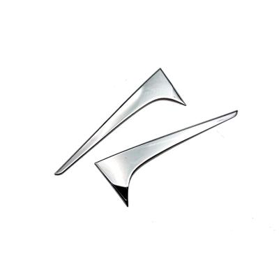 China ABS Chrome For Lexus UX200 UX250h UX260h Car Sticker Styling Ornament Tail Spoiler Side Triangle Molding Window Surround Rear Trim 2pcs for sale