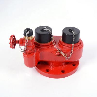 China Thrusting Inlet 100 Mm Flange Outlet Fire Hydrant 2 Way Thrusting Water Inlet Valve for sale