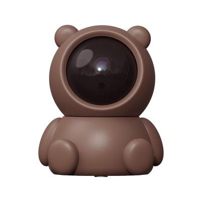 China Cute 1080P Hd Digital Camera Indoor Robot Cam Smart Home Surveillance CCTV Bear Shape Auto Tracking Camera for sale