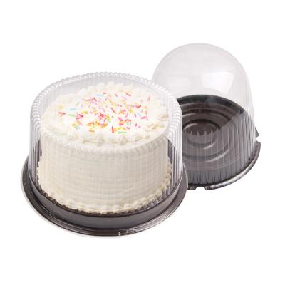 China Disposable wholesale pet birthday cake cylinder box packaging design transparent plastic cake box for sale