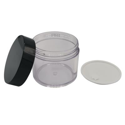 China Factory Price Recyclable Customized Clear Color 250g Containers PET Cosmetic Plastic Jars for sale